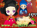 春节美女做黄金饺