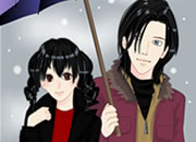 Anime winter couple