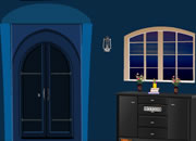 Dark Blue House Escape