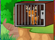 Green Forest Deer Escape