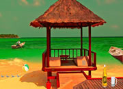 Beach Boat Man Escape