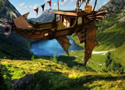 Steampunk Airship Escape