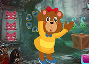 cute cartoon bear escape