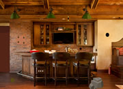 Rustic Home Bar Escape